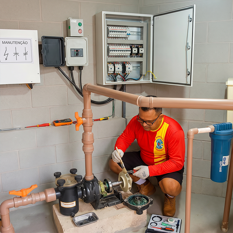 manutenção preventiva da bomba.